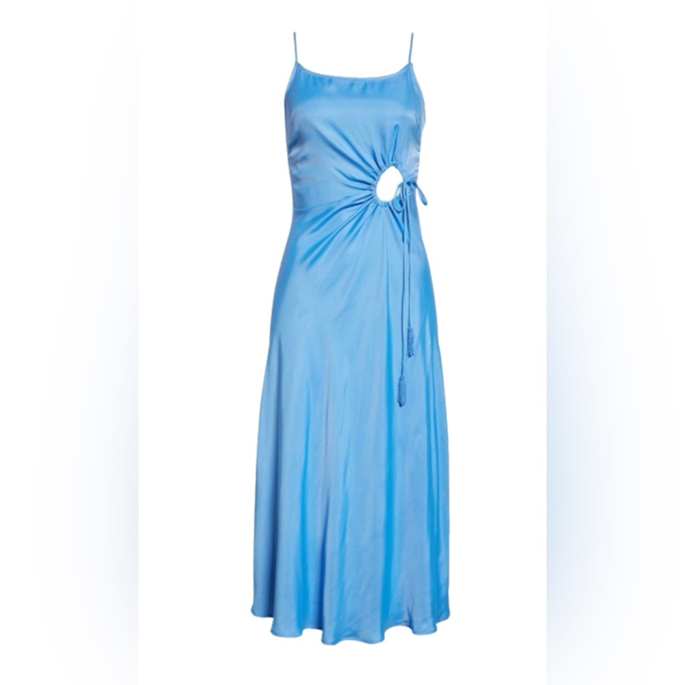 FARM Rio Sky Blue Midi Dress